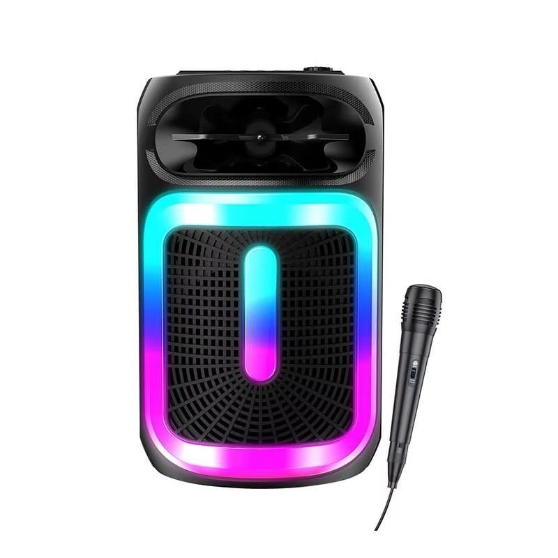 Kakusiga  KK-8104 ZHUGUANG flame light wireless speaker Black