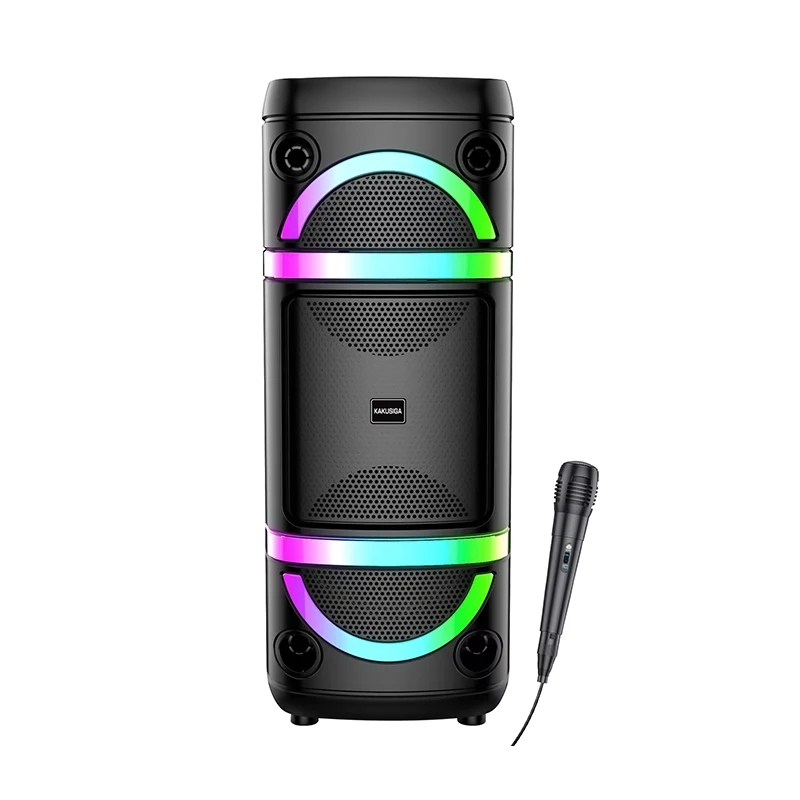 Kakusiga  KK-8207 FEIJIANG colorful light wireless speaker Black