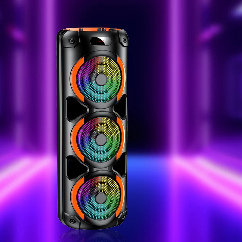 Kakusiga  KK-8302 RUIGUANG colorful light wireless speaker Black