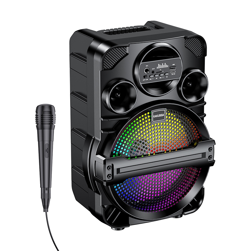Kakusiga  KK-8106 ZHENGPU colorful lamp wireless speaker Black