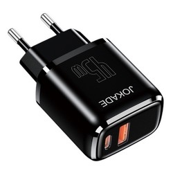 Jokade JB124 FUWEI series PD45W+22.5W fully compatible charger (EU) Black