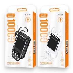 Jokade JG038 SHENGYUAN Series Four-wire Lighting Power Bank (10000mAh) Black