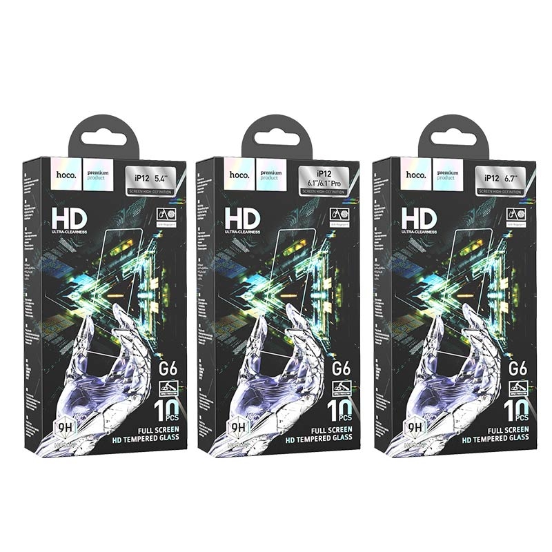 Hoco Instant full screen high-definition tempered film se for iPhone12/12 Pro(10PCS)(G6)
