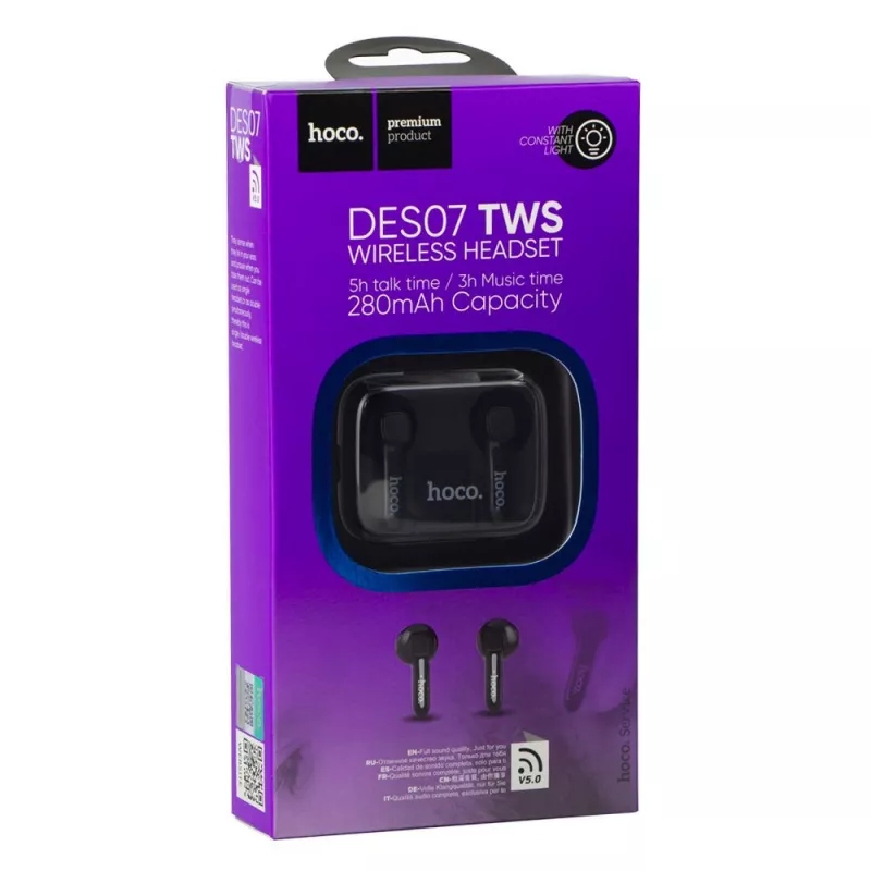 Hoco DES07 wireless headset black