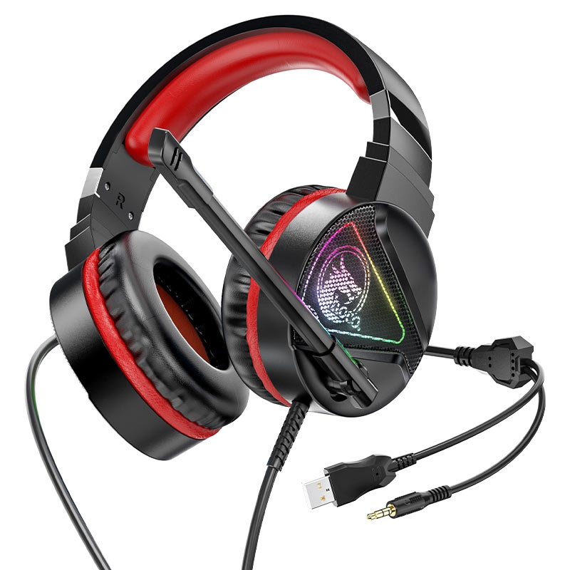 W104 Drift gaming headphones red