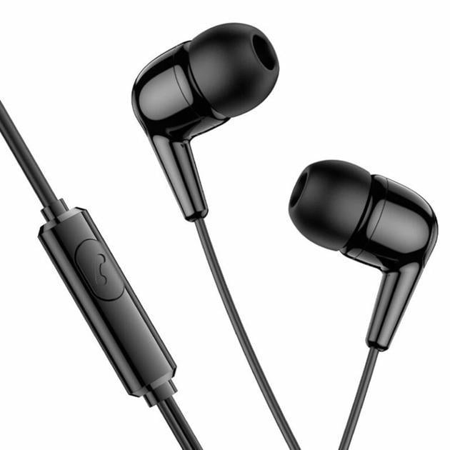 Наушники HOCO M97 Enjoy universal earphones with mic 1,2m Black