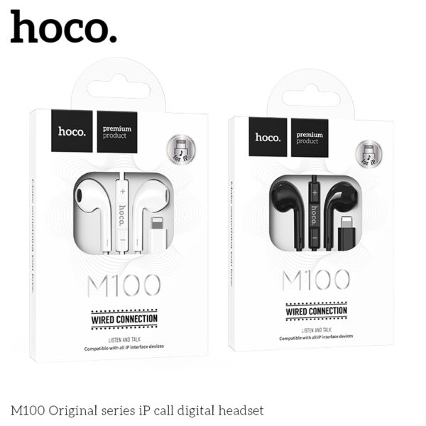 Hoco M100 Original series iP call digital headset black