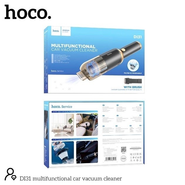 Hoco DI31 multifunctional car vacuum cleaner black
