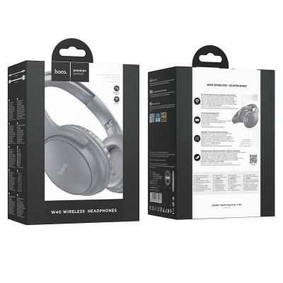 Hoco W40 Mighty BT headphones grey
