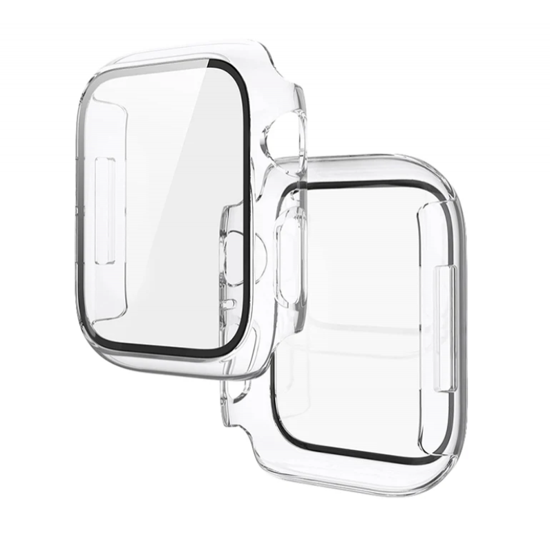 Hoco WS3 Shadow series film Integrated protective case for iWatch Series7/8(41mm) transparent