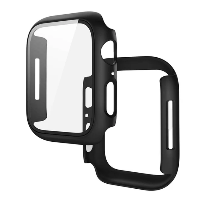 Hoco WS3 Shadow series film Integrated protective case for iWatch Series7/8(41mm) black