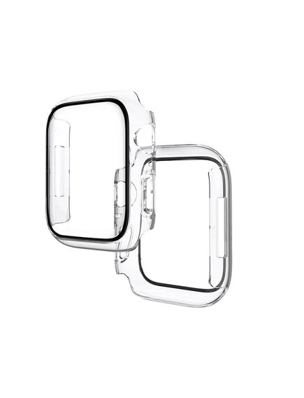 Hoco WS4 Shadow series 3D thermal bending film protective case for iWatch Series7/8(45mm) transparen