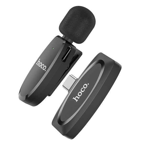 L15 Type-C Crystal lavalier wireless digital microphone black