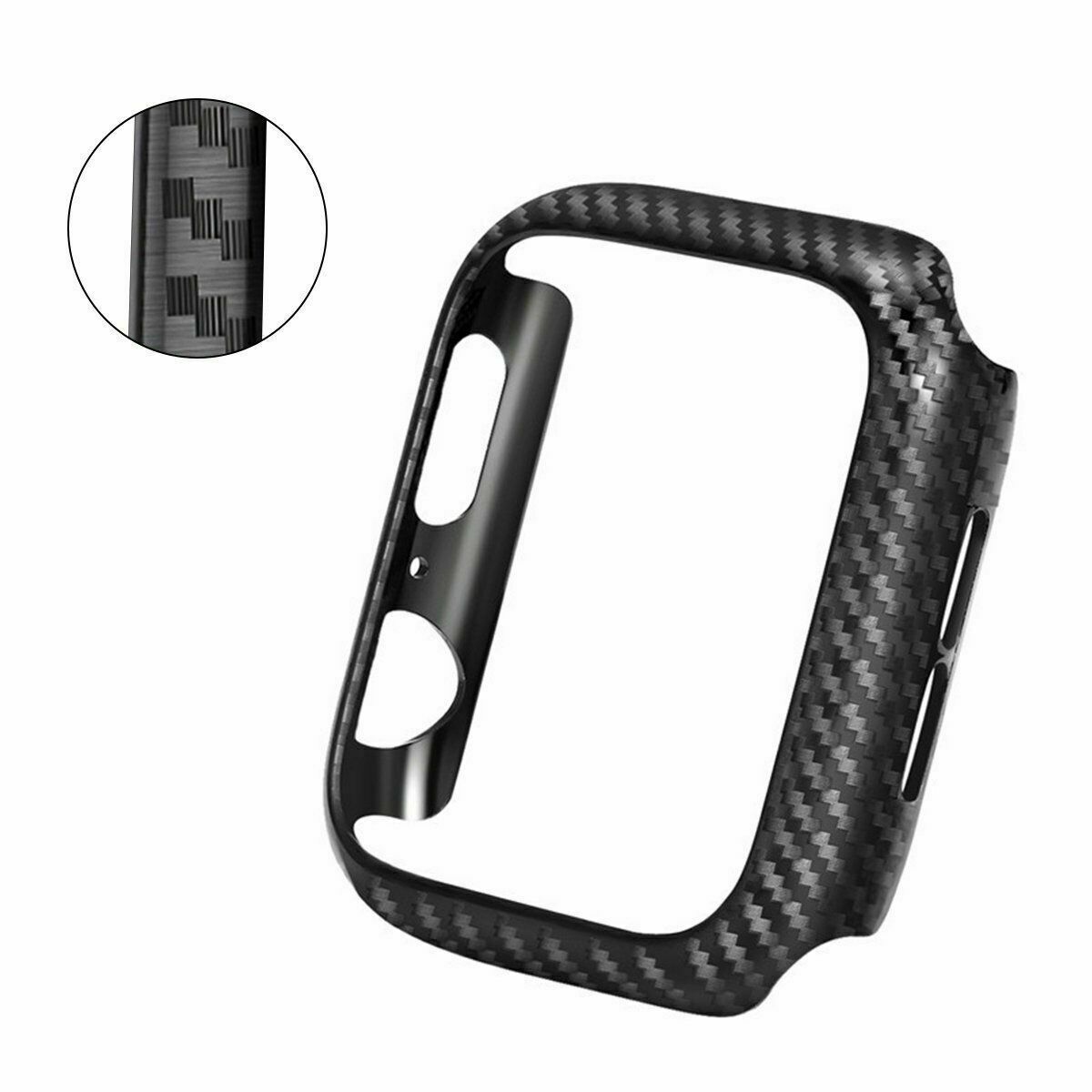 Hoco iWatch Ultra WS6 Shadow series film Integrated protective case(49mm) carbon fiber pattern
