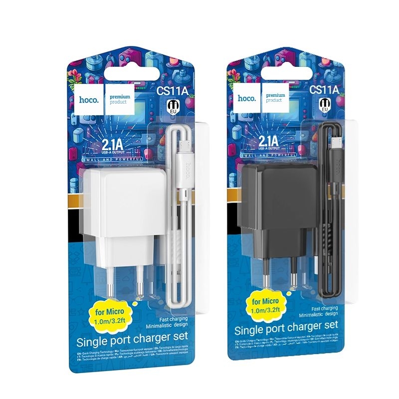 Hoco CS11A Ocean single port charger(EU) black