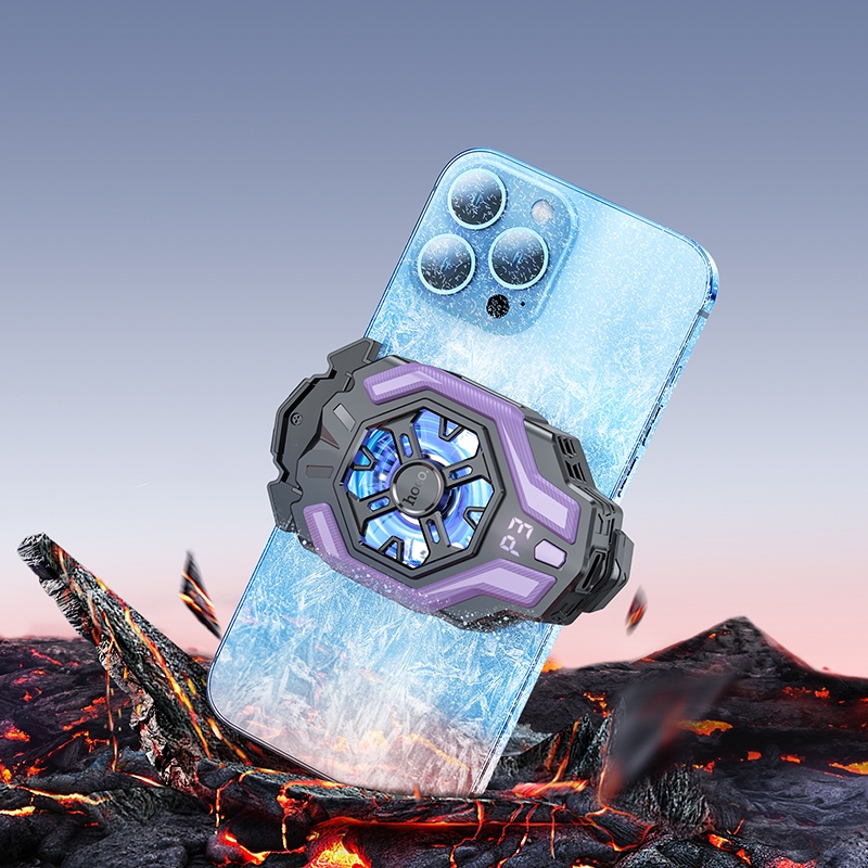 Hoco GM26 Ambitious cooling mobile phone fan black purple