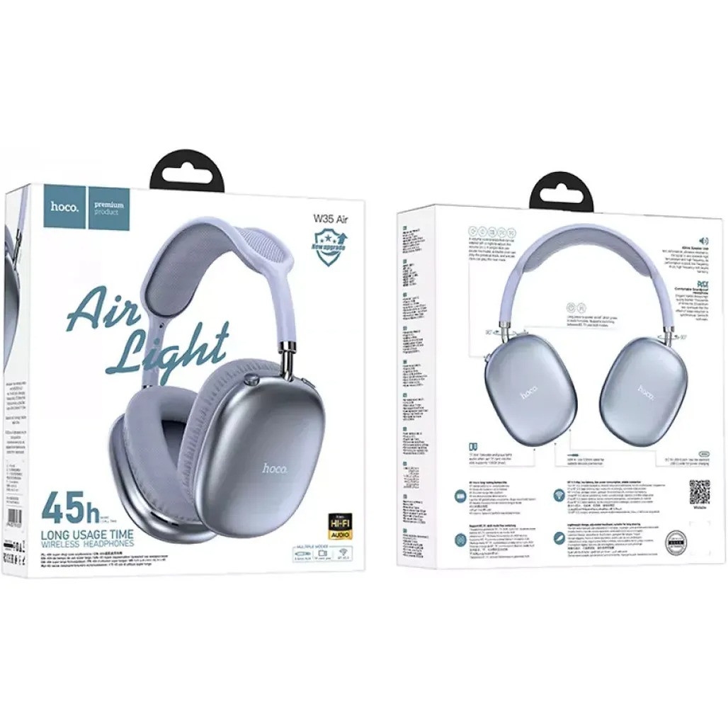 Hoco W35 Air Triumph BT headphones blue