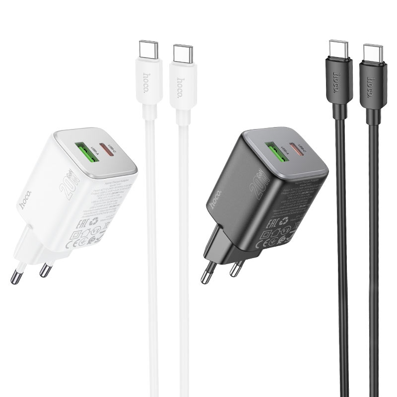 N41 Almighty PD20W+QC3.0 charger set(C to iP)(EU) white