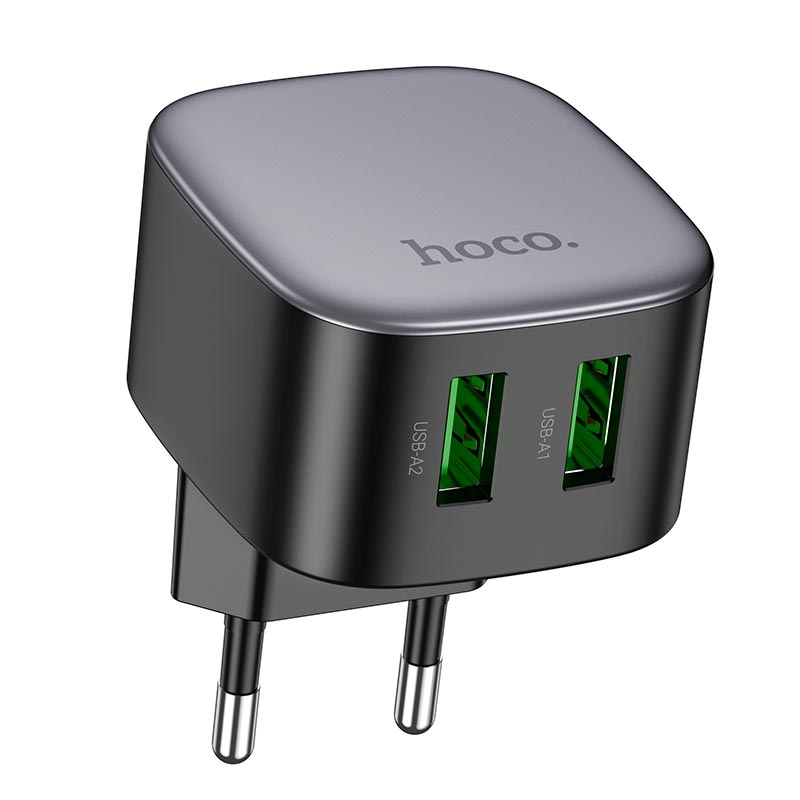 Hoco CS34A Rayo dual-port QC3.0 charger(EU) black