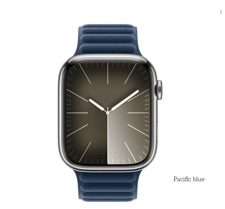 Hoco AS100 Woven fabric magnetic watchband for iWatch(38/40/41mm) pacific blue