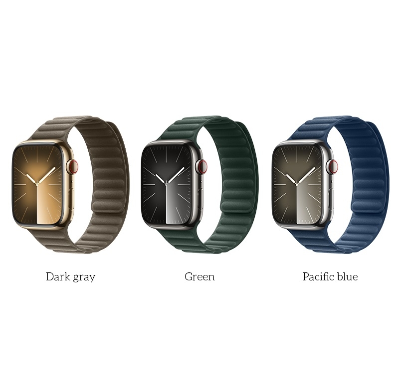 Hoco AS100 Woven fabric magnetic watchband for iWatch(38/40/41mm) pacific blue