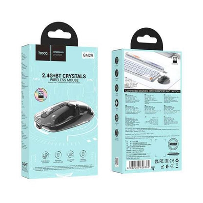 Hoco GM29 Mysterious dual-mode silent wireless mouse dark night black