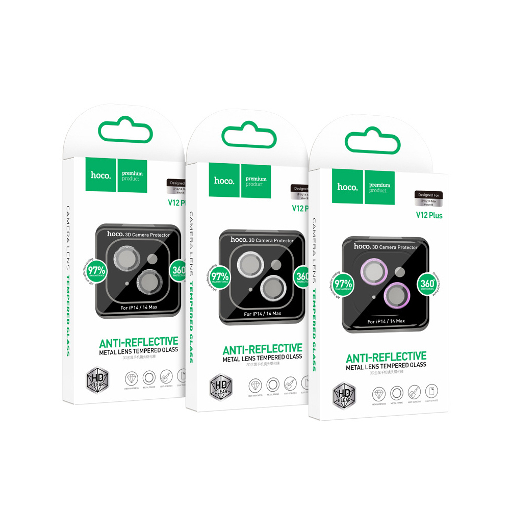 3D Eagle eye metal lens film for iP16 Pro/16 Pro Max(V12 Plus) black