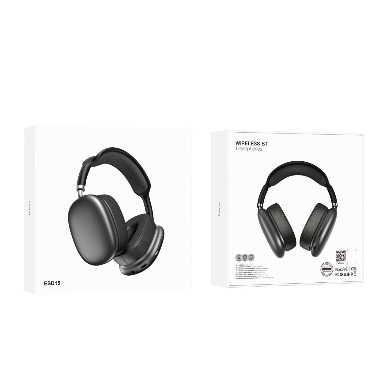 Hoco ESD15 Max Shadow ANC noise reduction BT headphones deep space grey