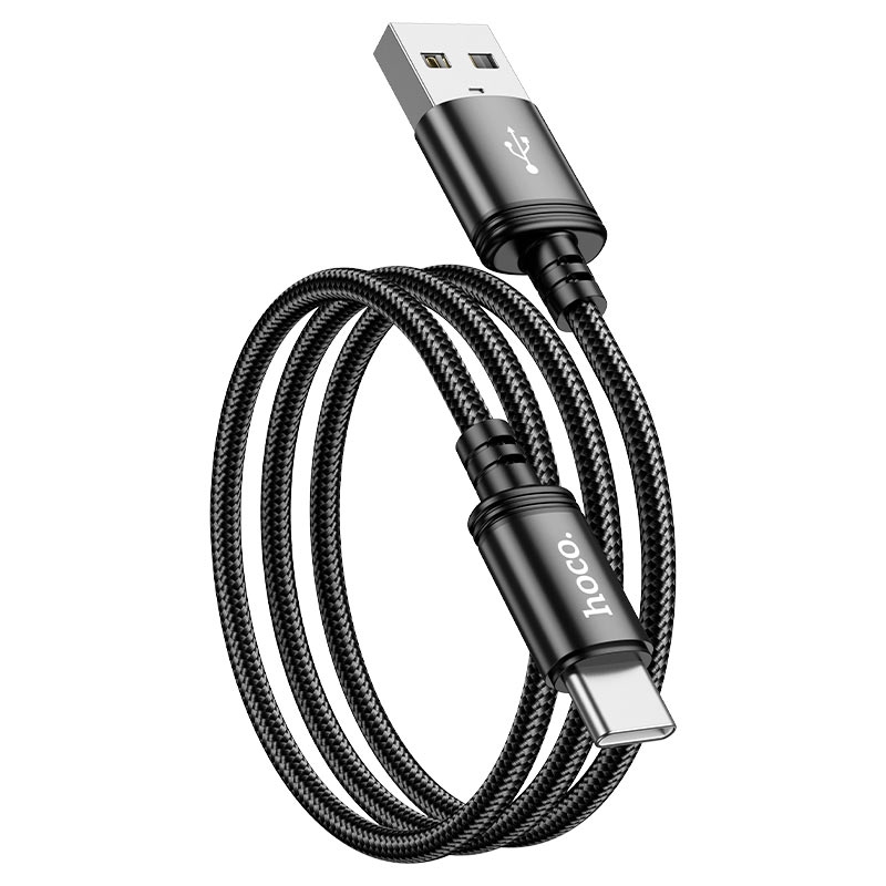 Hoco X89 Wind charging data cable Type-C(L=2M)(packaged) black