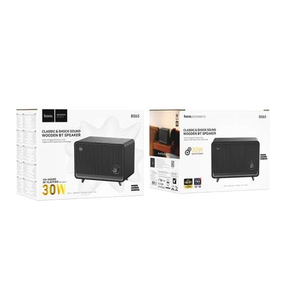 Hoco BS65 Pearl sound retro desktop BT speaker black