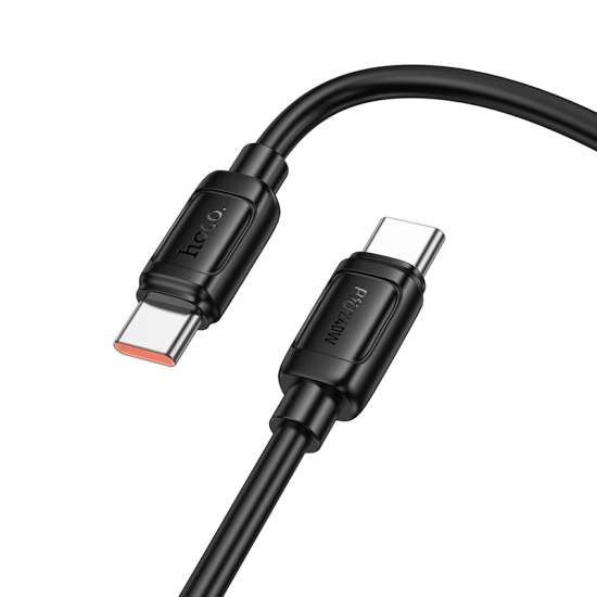 Hoco X115 Surpass 60W charging data cable C to C black