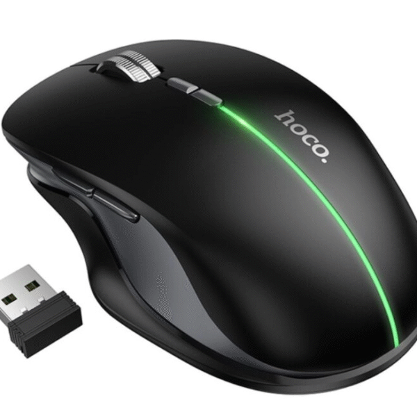 Hoco GM40 Dixon RGB dual-mode wireless mouse(rechargeable version) dark night black