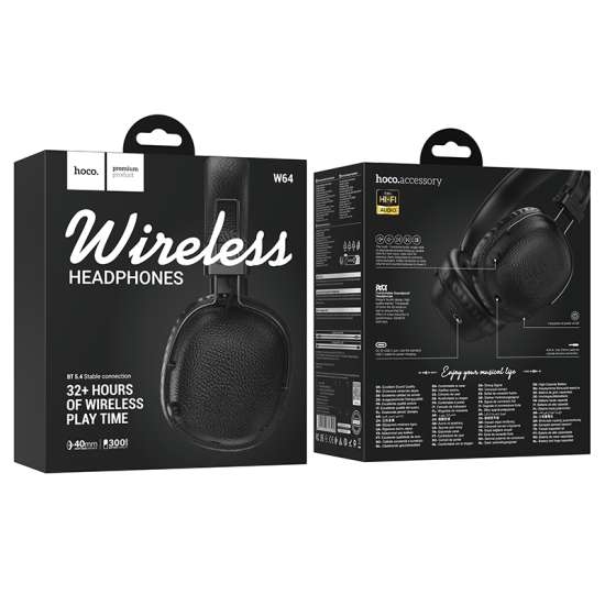 Hoco W64 Earl ?BT headphones black