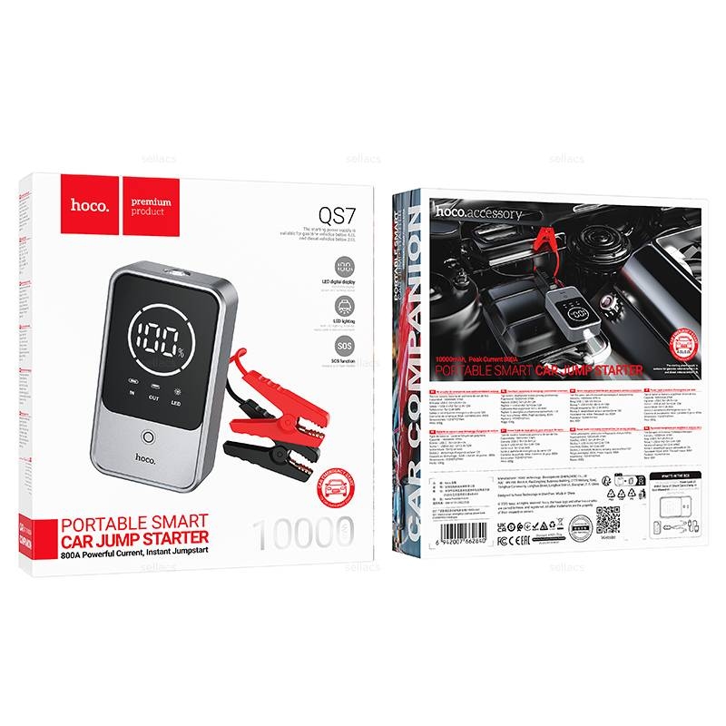 Hoco QS7 Source smart emergency start-up power bank(10000mAh) metal gray