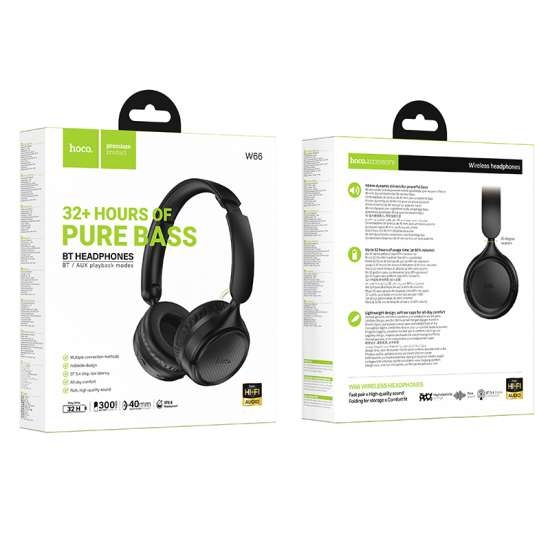 Hoco W66 Wave BT headphones black