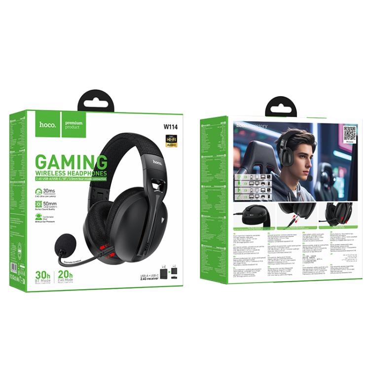 Hoco W114 Magic four-mode gaming headphones black