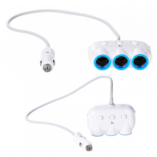 АЗУ-разветвитель HOCO C1 3-in-1 3,1A White