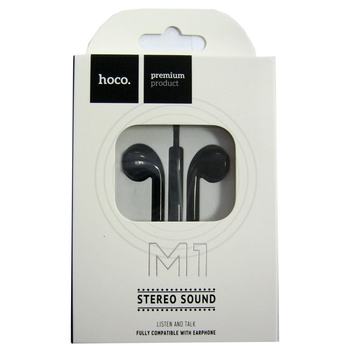 Hoco M1 Original Series Earphones 3,5 jack black
