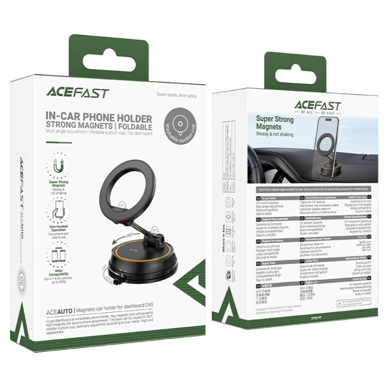 ACEFAST D55 magnetic car holder for dashboard,black