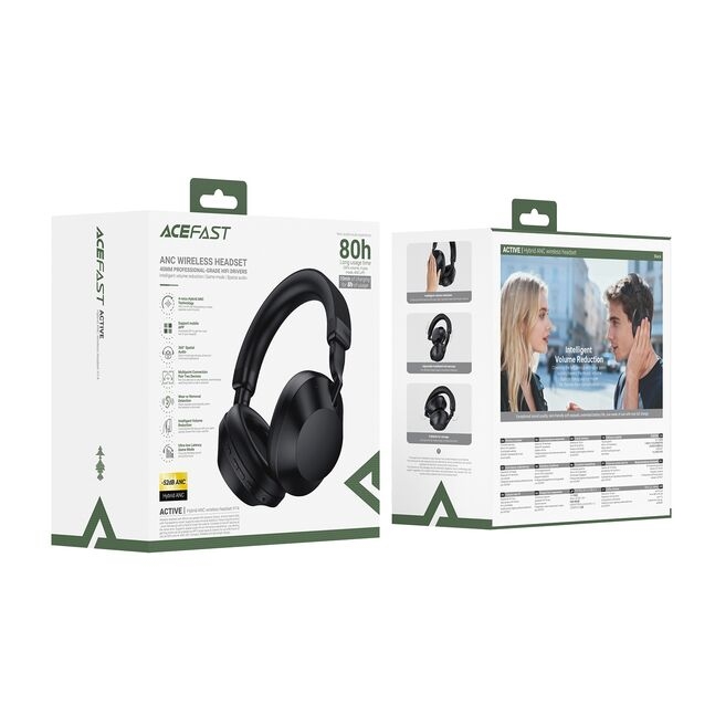 Acefast H14 hybrid ANC wireless headset,black