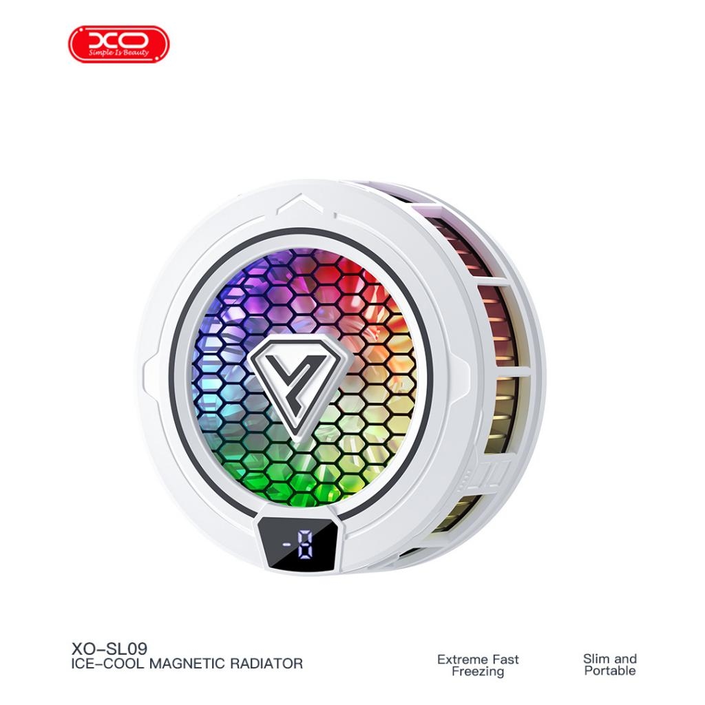 XO SL09 12W Icing Digital Magnetic Heat Sink (with Universal Clip) (Upgrade model of SL07) White