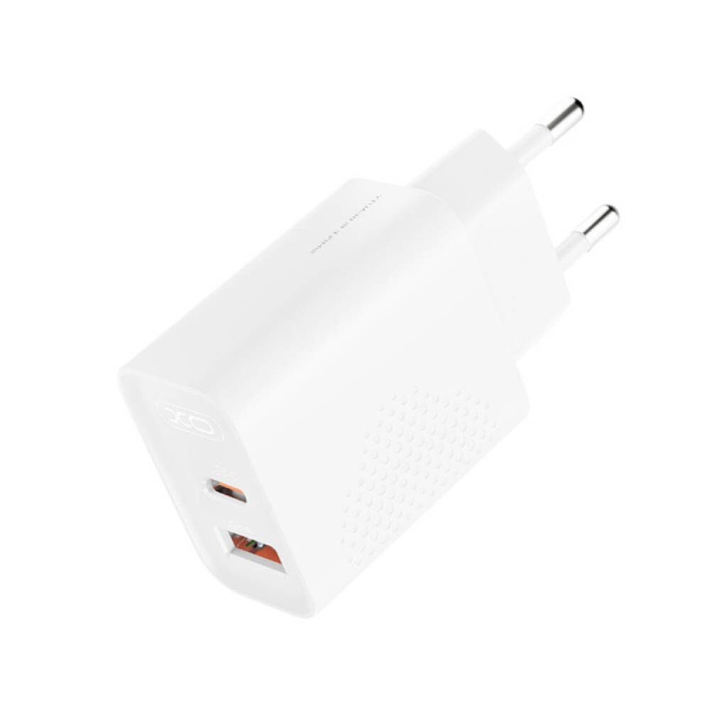 XO L161(EU) PD20W/QC18W (1USB-A+1USB-C) Fast Charger White