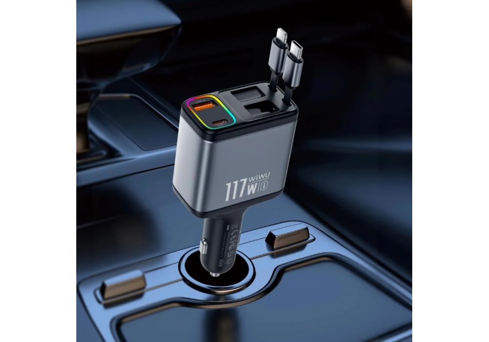 Wiwu Exeed 117W QC+PD Fast Car Charger Wi-QC027 Tarnish