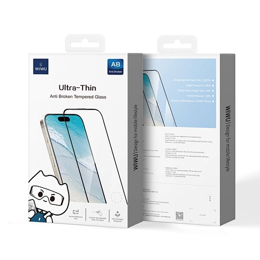 Wiwu Ultra-tin Tempered glass for ip16 Plus GT-010 Clear