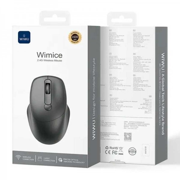 Wiwu 2.4G Wireless Mouse WM113 Black
