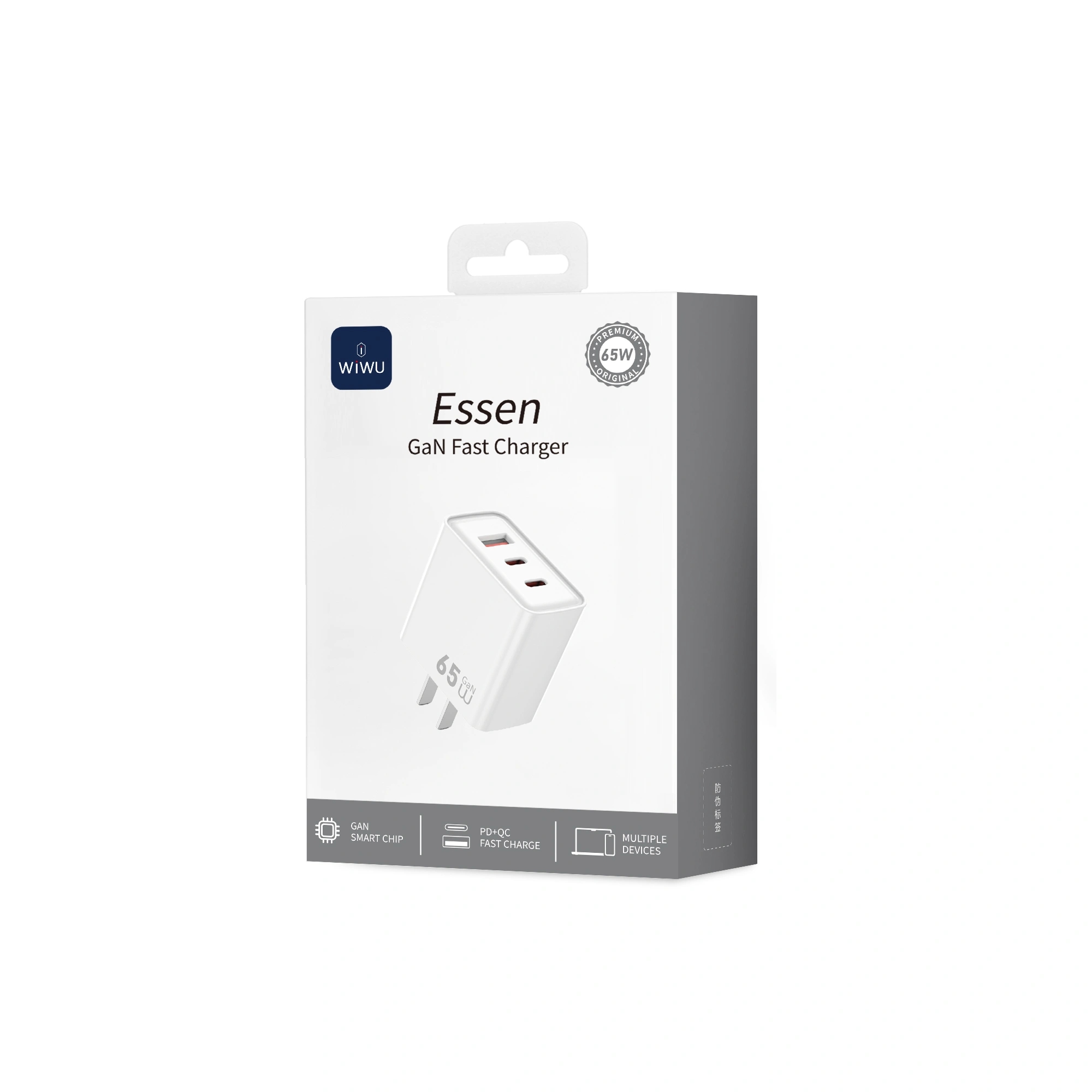 Wiwu 65W Essential GaN Fast Charger Wi-G005 EU White