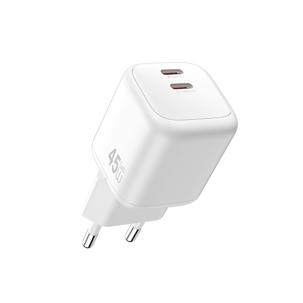 Wiwu Cube 45W 2C PD Fast Charge Travel Adapter Combo Wi-G025 EU White