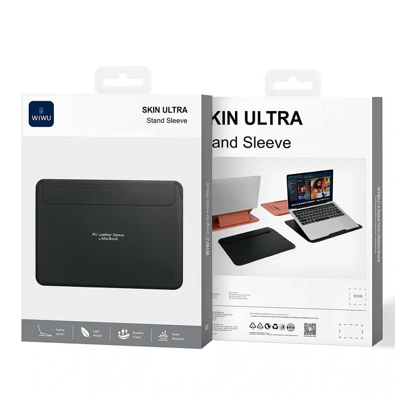 Wiwu 13.3/13.6 SKIN ULTRA Stand Sleeve Black