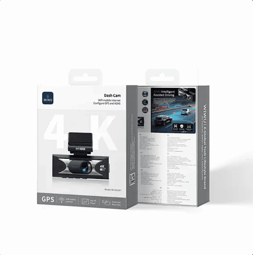 Wiwu Dash Cam Wifi mobile Internet Configure GPS and ADAS Wi-DC201 Black