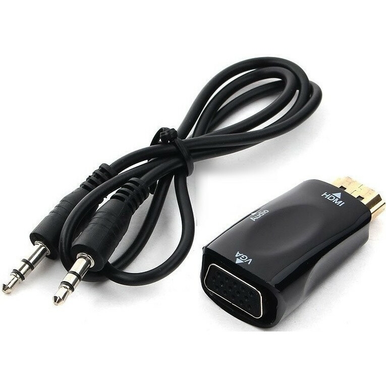 Adapter HDMI  M to  VGA F+ 3.5mm AUX, Cablexpert 'A-HDMI-VGA-02'
